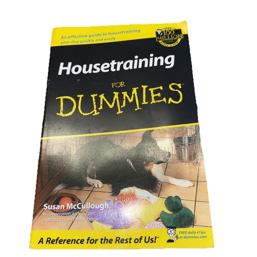 Housetraining for Dummies by Susan‎ McCullough (2002, Trade Paperback)